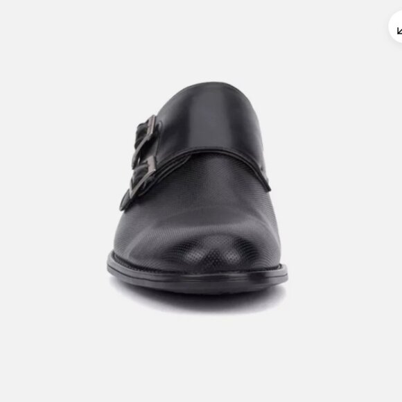 New York & Company Terry Men's Size 10.5 Double Monk Strap Dress Shoes Black New - Picture 5 of 14